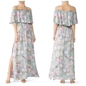 SHOW MW YOUR MUMU Women’s Size XS Floral Hacienda Off-the-Shoulder Maxi Dress